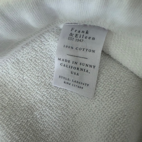 NWOT Frank & Eileen CATHERINE 24" Favorite Sweatpant in White (Size XS) - Picture 8 of 9